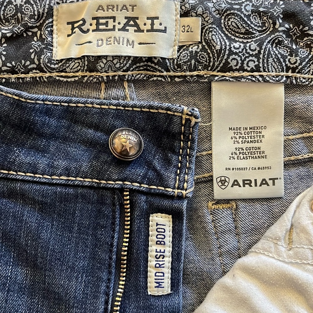 Ariat Spitfire real riding Blue Jean Mid-rise Boot 32L
